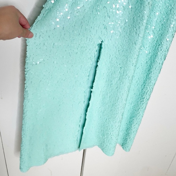 Tory Burch Sequin Mesh Strapless Dress - Picture 11 of 11